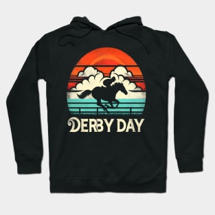 Cute Horse 150th Derby Day 2024 Horse racing Fascinator Hoodie